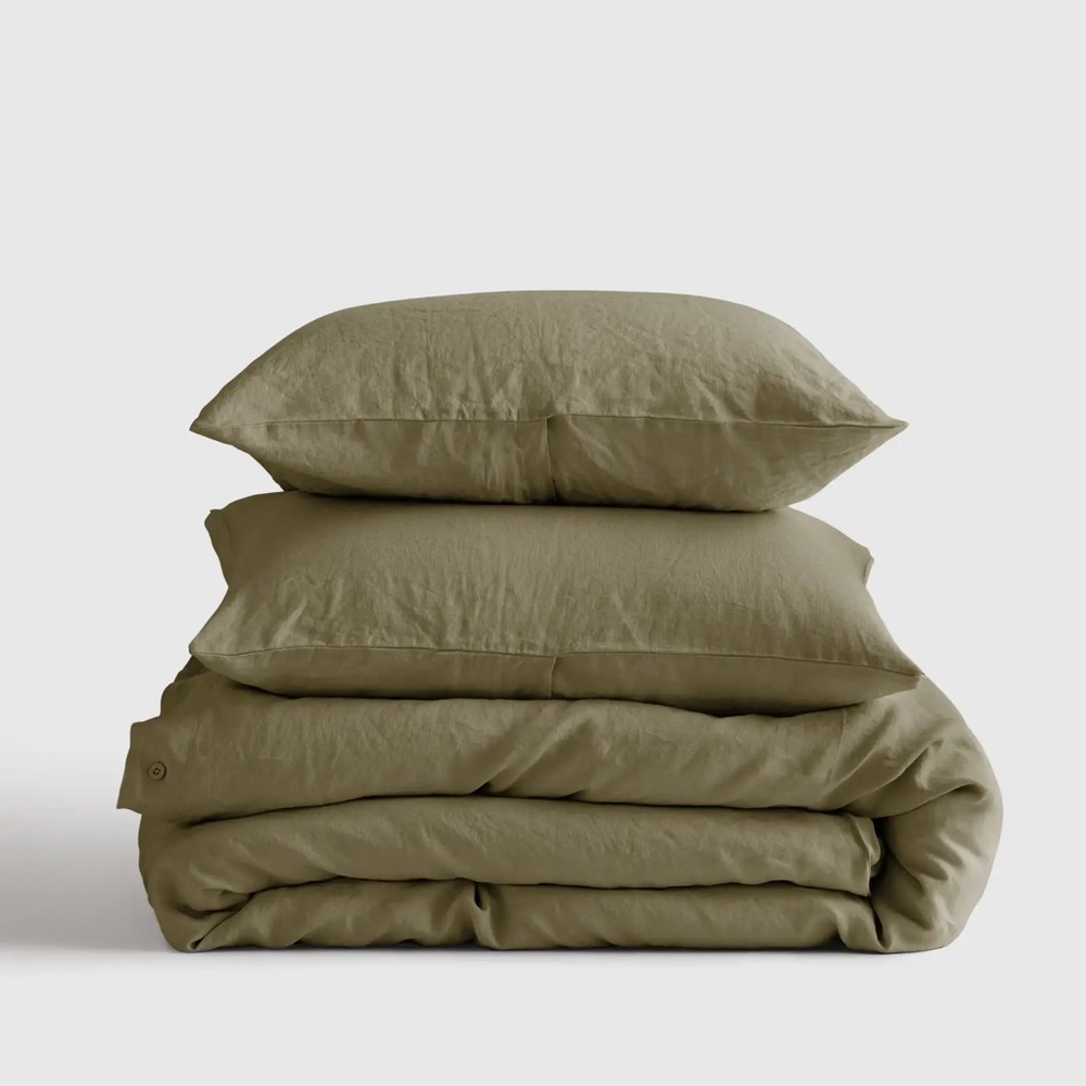 Nwt! Quince European Linen Duvet Cover Set | King / Cal King